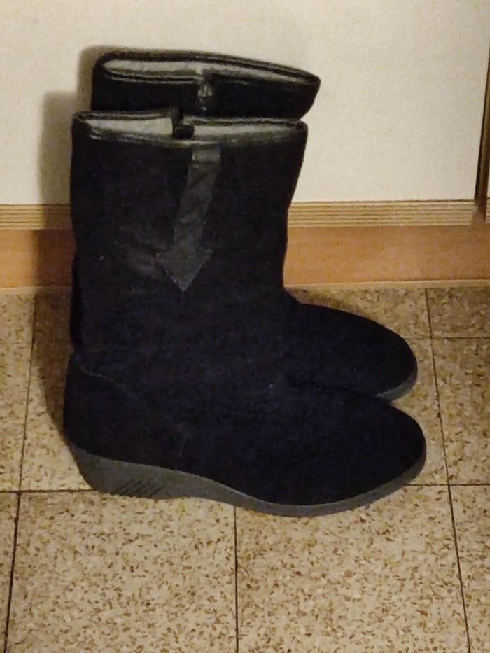 Bottes chaudes en cuir pointure 38 - photo numéro 2