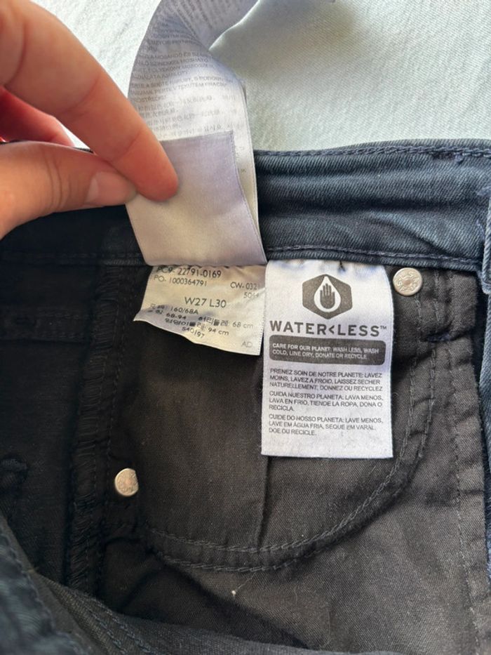 Jean Levis Mile High Super Skinny bleu marine W27 - photo numéro 8