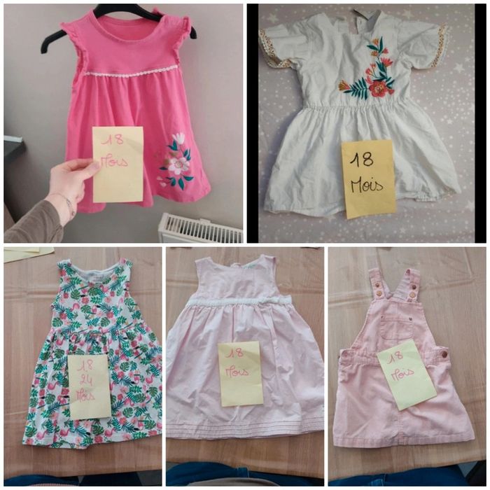 Lot robes 18 mois