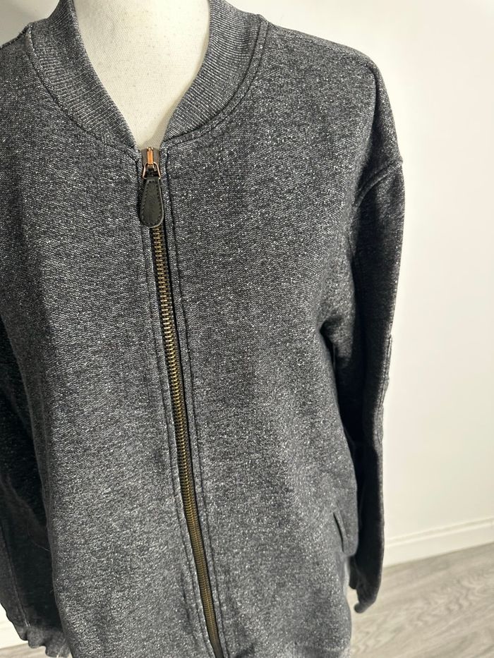 Sweatshirt cardigan zip gris foncé Dr. Martens TXXL - photo numéro 3