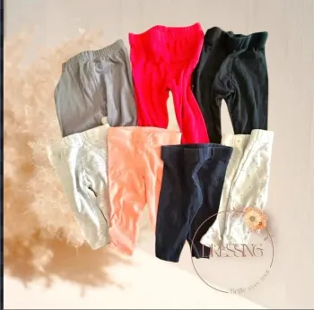 Lot 7 leggings fille 6 mois