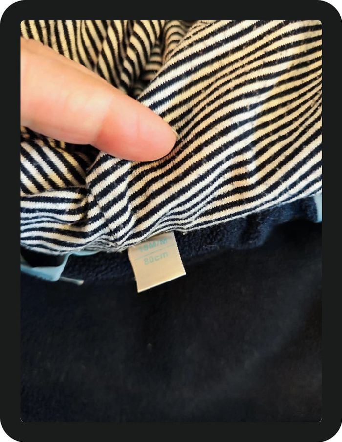 Doudoune avec capuche bleu gris Obaibi Taille 18 mois - photo numéro 7