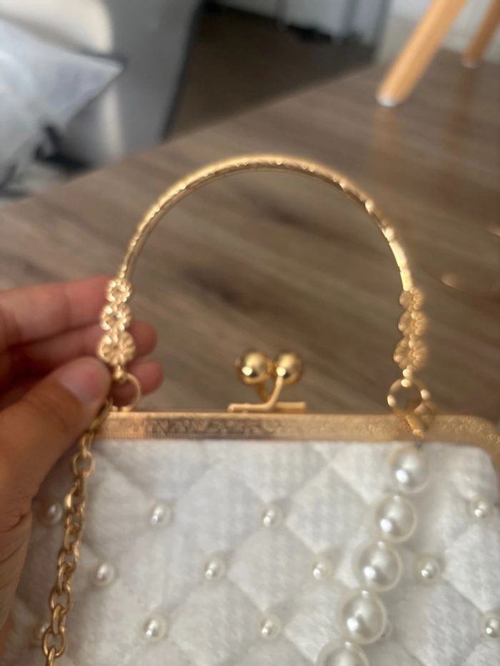 Sac blanc diademe châle ceinture mariage TU - photo numéro 12