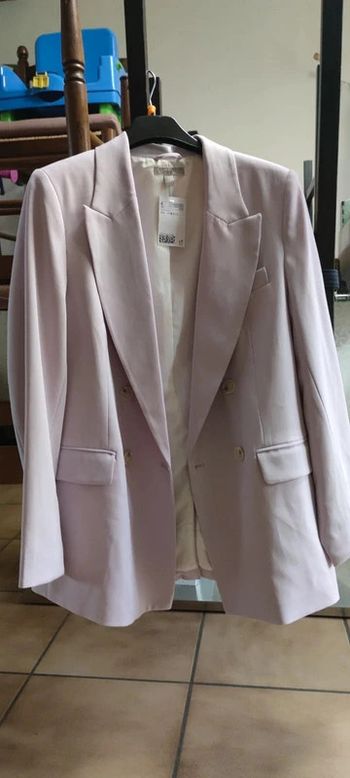Veste blazer femme neuf rose mauve t S/M