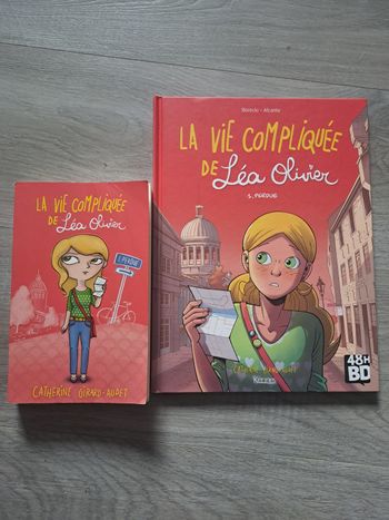 Livre + BD la vie compliquée de Léa Olivier