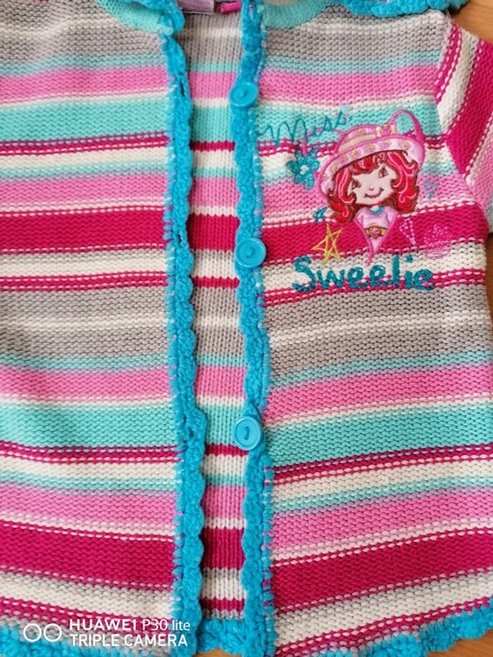 Gilet 5 ans Charlotte aux fraises 🍓 - photo numéro 3