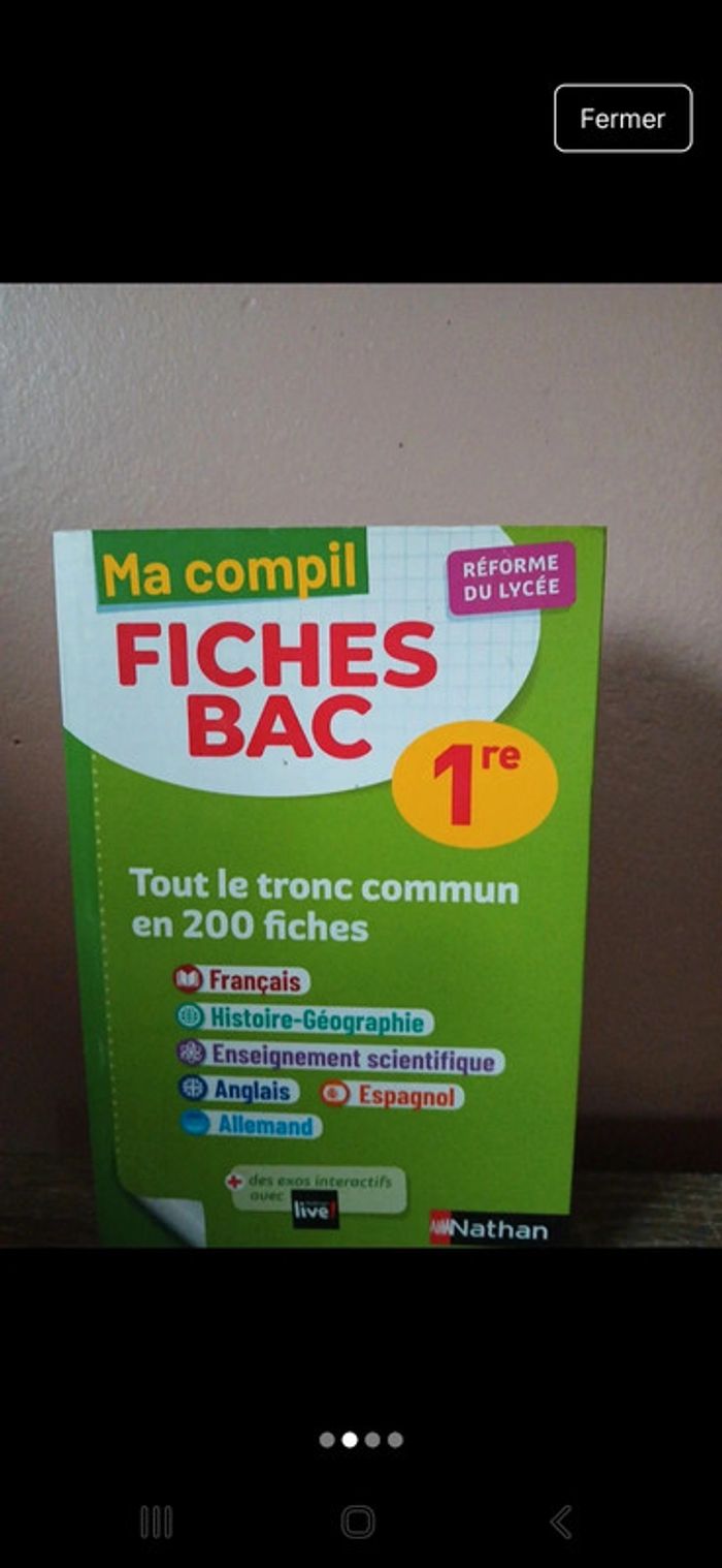 🌹 fiche BAC 1er ma compil neuf réforme lycée 🌹 - photo numéro 3
