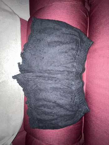 Short noir dentelle