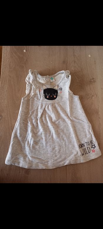 Robe fille 12 mois chat