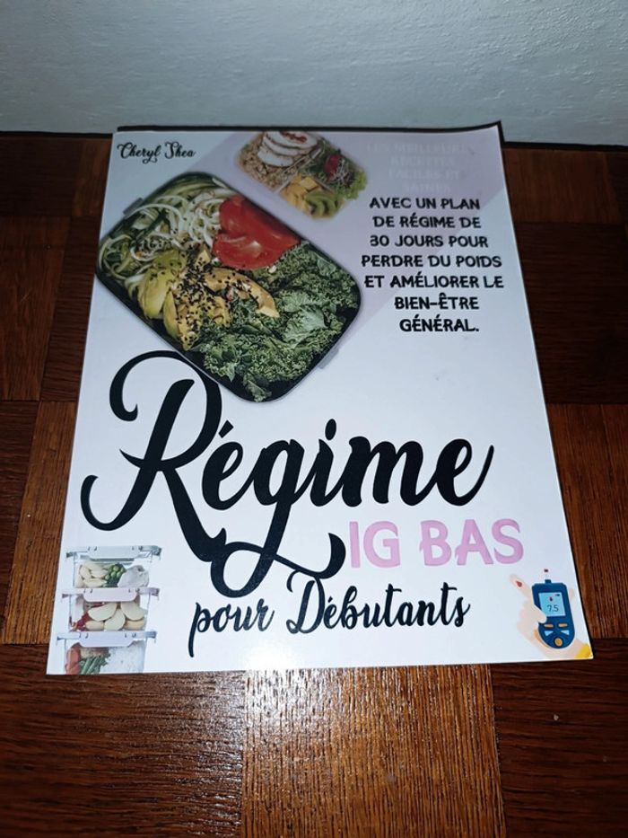 🌟Livre régime IG Bas débutant neuf 🌟