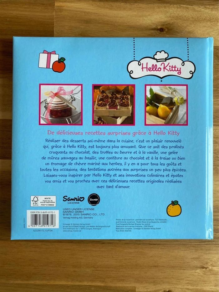 Livre de recettes cuisine hello kitty la cuisine en fête - photo numéro 2
