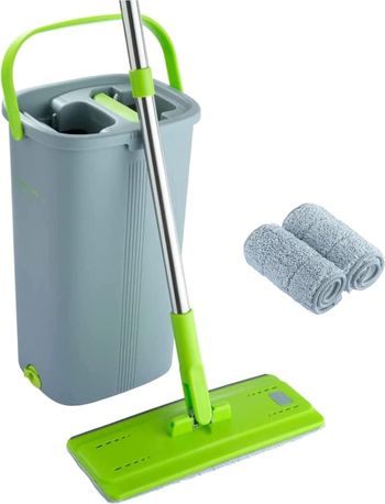 EASY GLEAM Kit Balai Serpillère & Seau Essoreur