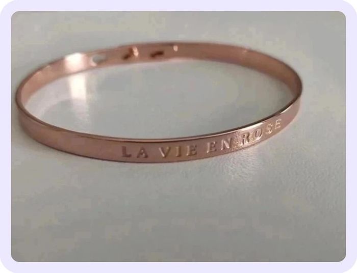 Bracelet à message B.A.M "La Vie En Rose - photo numéro 2