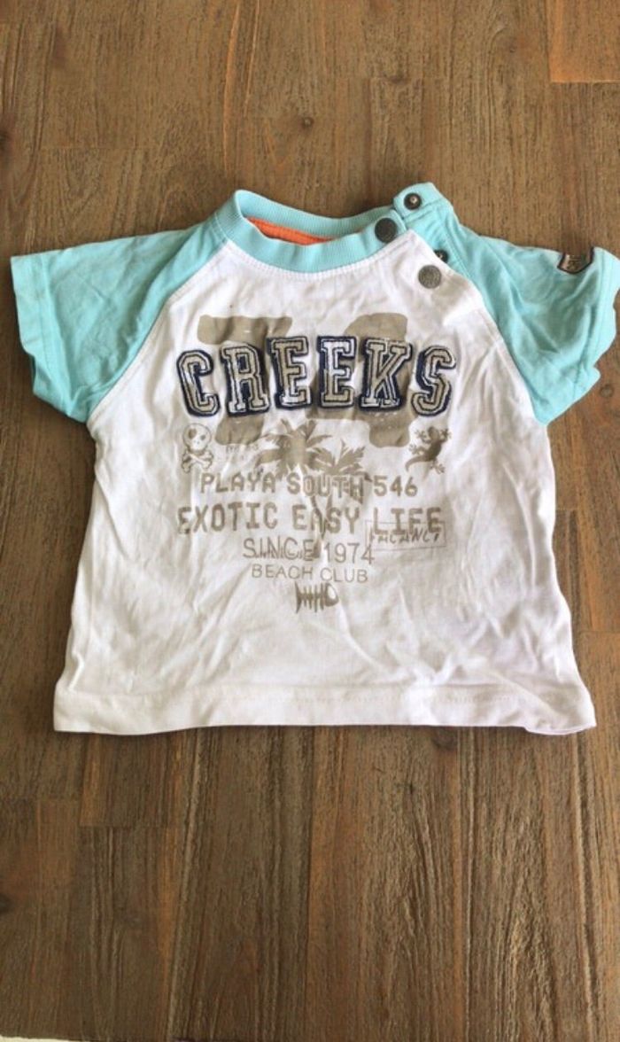 Tee-shirt creeks 6 mois