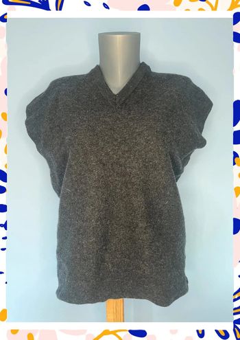 Haut sans manches gris foncé - COS - 100 % Laine🌟