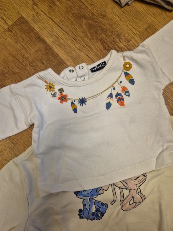 Lot 7 sweat fille 9 mois - photo numéro 7