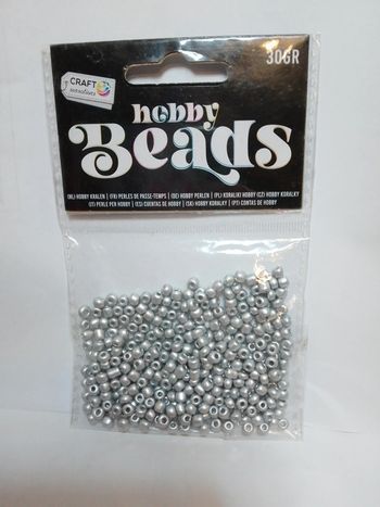 Perles de loisirs gris argent