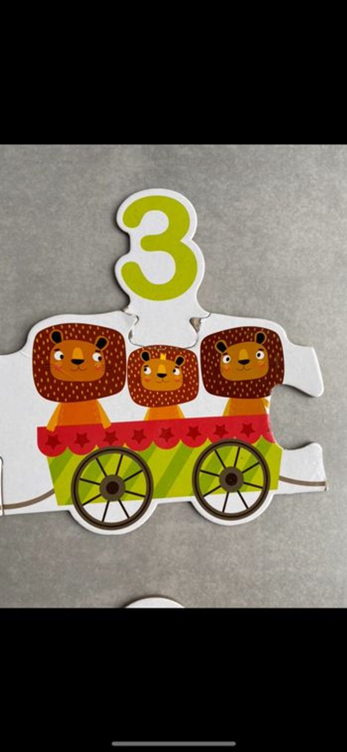 Puzzle Petit train avec chiffres et animaux - photo numéro 4