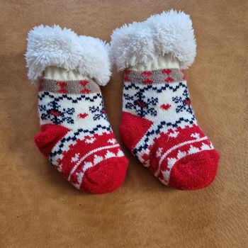 Chausson anti derapant noel