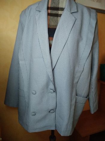Veste oversize vichy