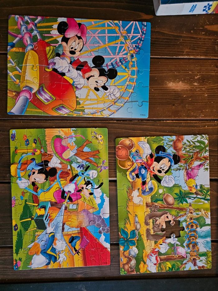 3 puzzles mickey et ses amis disney
