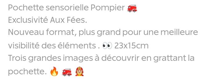 Pochette sensorielle Pompier 🚒 - photo numéro 6
