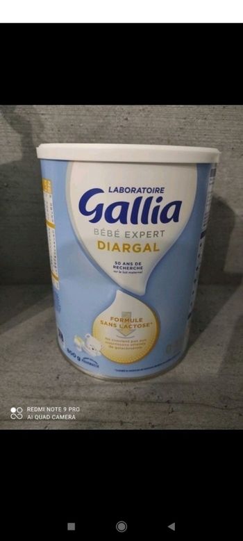 Lait sans lactose Gallia Diargal