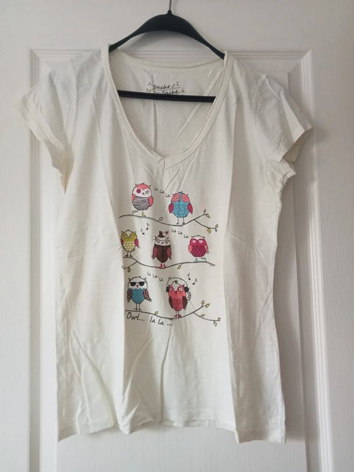 tee-shirt taille 3 cache cache courtes manches