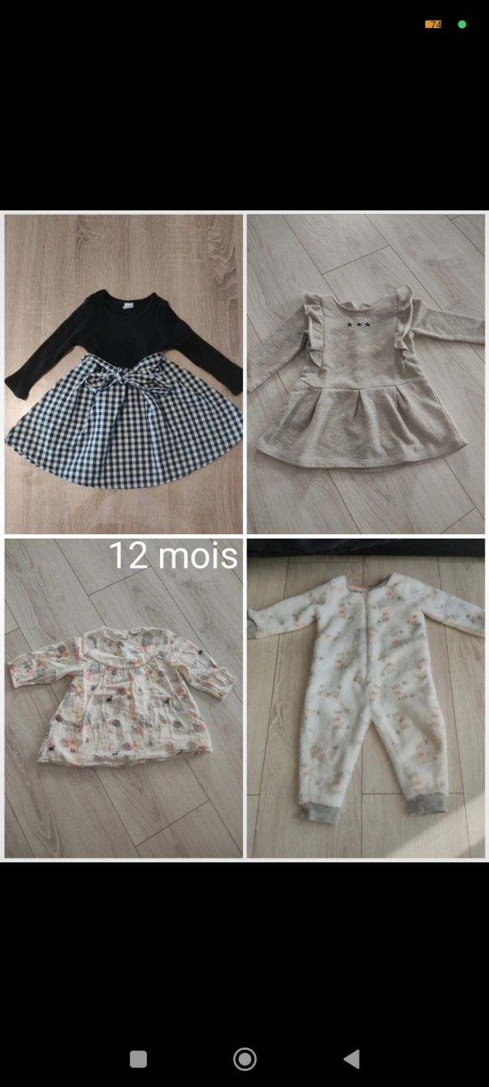 Lot 12 mois fille