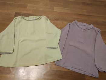 2 t-shirts fille 12 mois