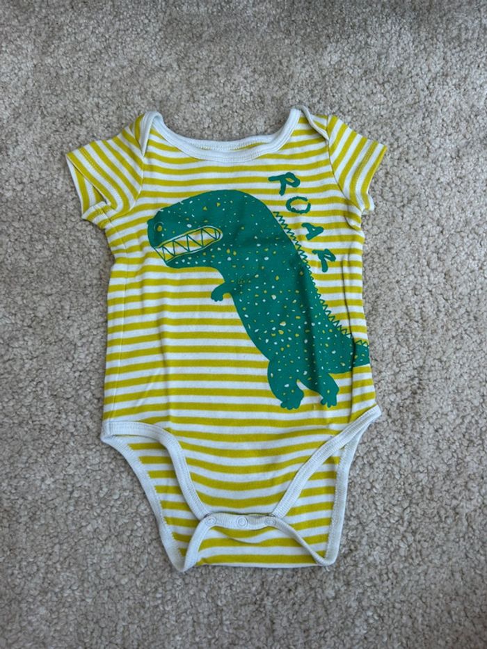 Body garçon à manches courtes dinosaures monstre vert - 12 mois - dpam