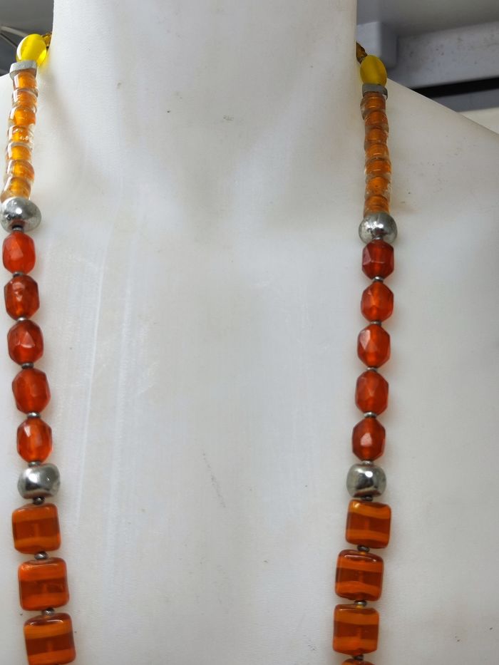 Collier vintage sautoir de style Murano - photo numéro 3