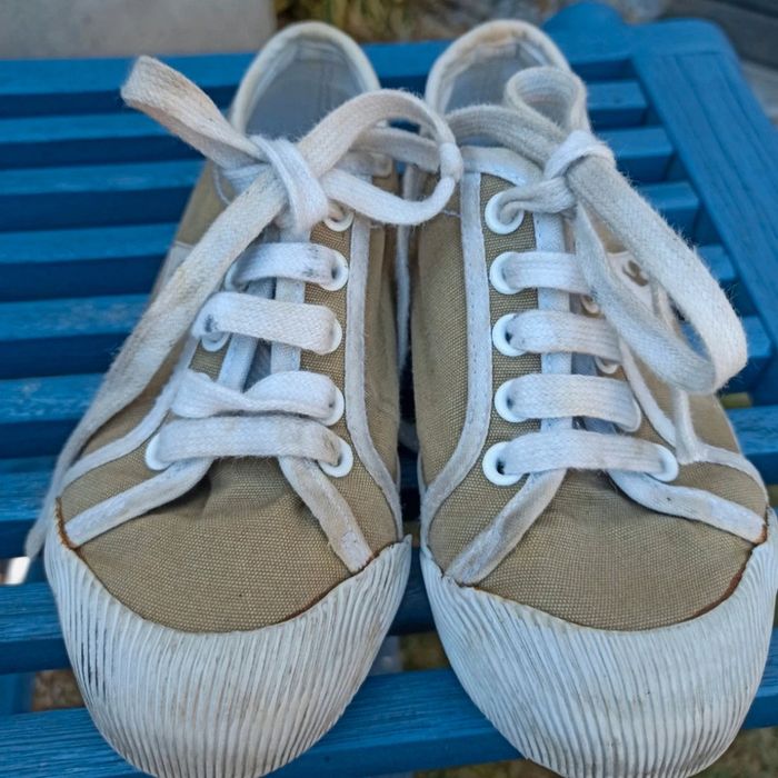 baskets kaki chaussures le coq sportif fille pointure 28 - photo numéro 4