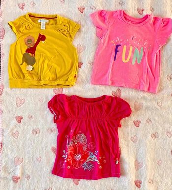 6 mois - lot 3 t-shirt
