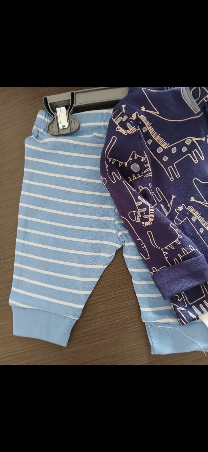 ensemble pantalon bodie sweat garçon 0/3mois - photo numéro 3