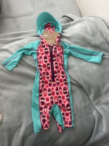Combinaison anti UV bébé pop in 12-18 mois neuf 