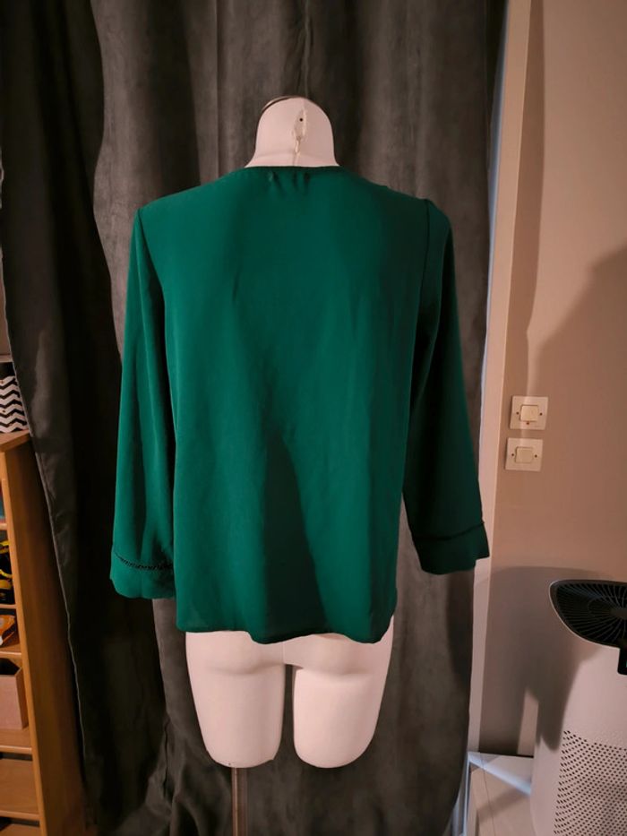 Chemisier vert Noémie & co taille S - photo numéro 5