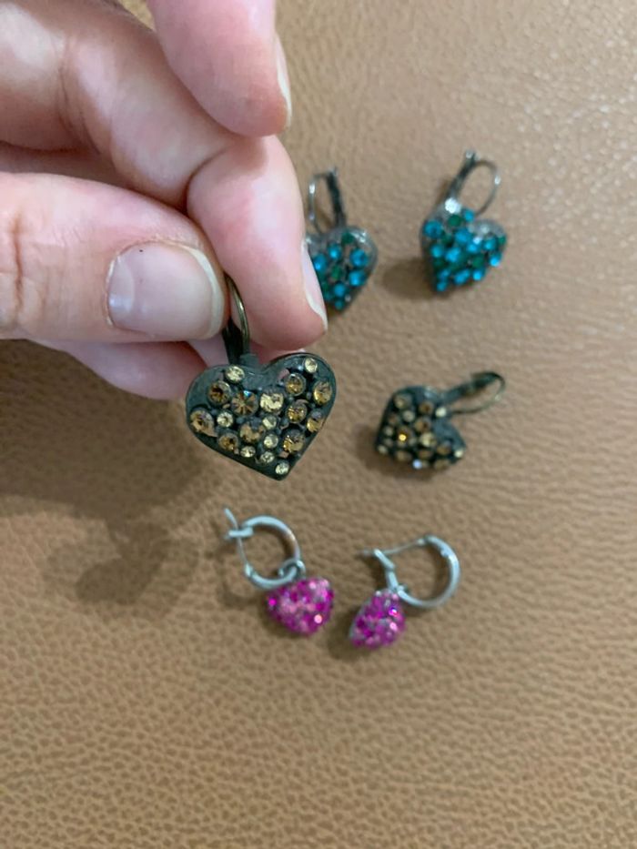 Lot 3 paires BO coeur - photo numéro 3