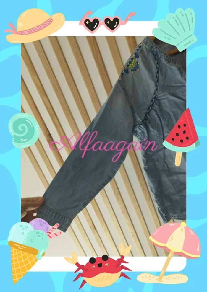 Chemise longue jean 8ans catimini jungle dream - photo numéro 3