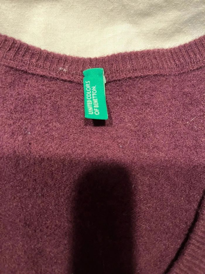 Pull Benetton Mauve taille 10 ans - photo numéro 3