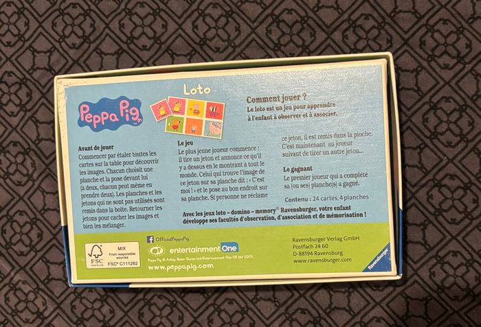 Jeu Loto Peppa Pig - photo numéro 2