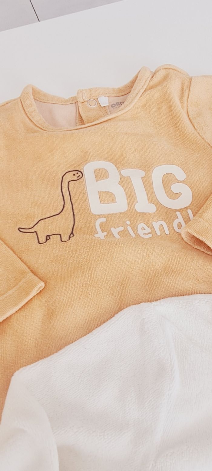 Lot 5 pyjamas velours 6mois - photo numéro 5