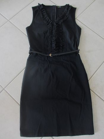 Robe courte noire sans manches femme Mim - Taille 34