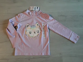 T-shirt chat à col