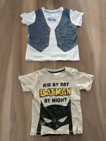 Lot de 2 tee shirts H&M taille 6/9 mois