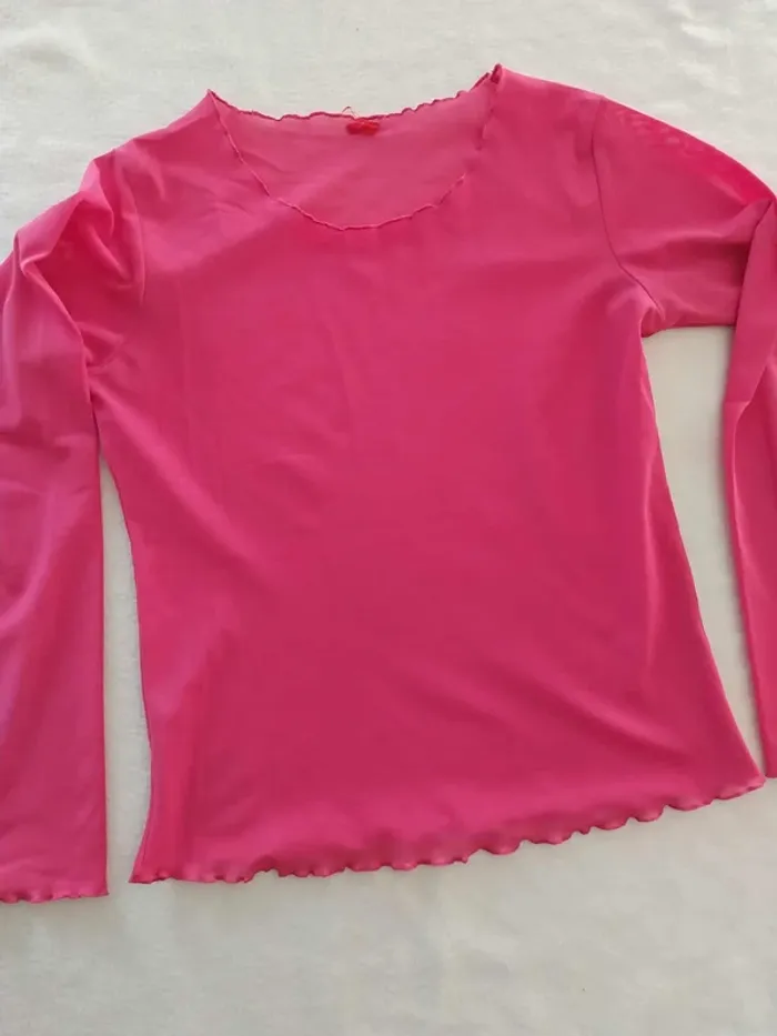haut transparent fushia T42/44 - photo numéro 4