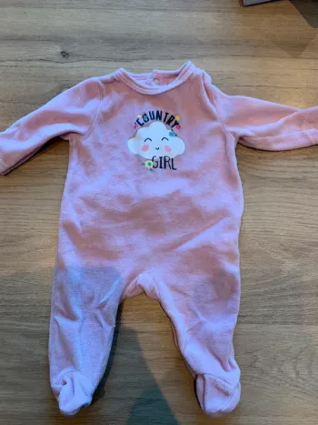 Pyjama bébérêve country girl taille 1 mois