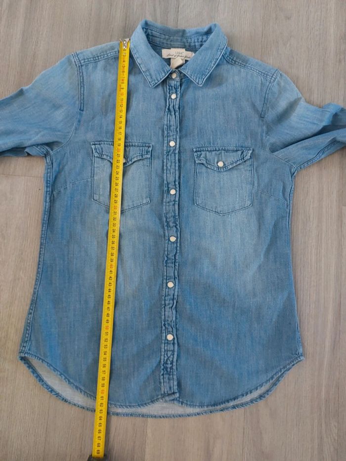 Chemise en jeans H&M taille 34 / XS - photo numéro 7