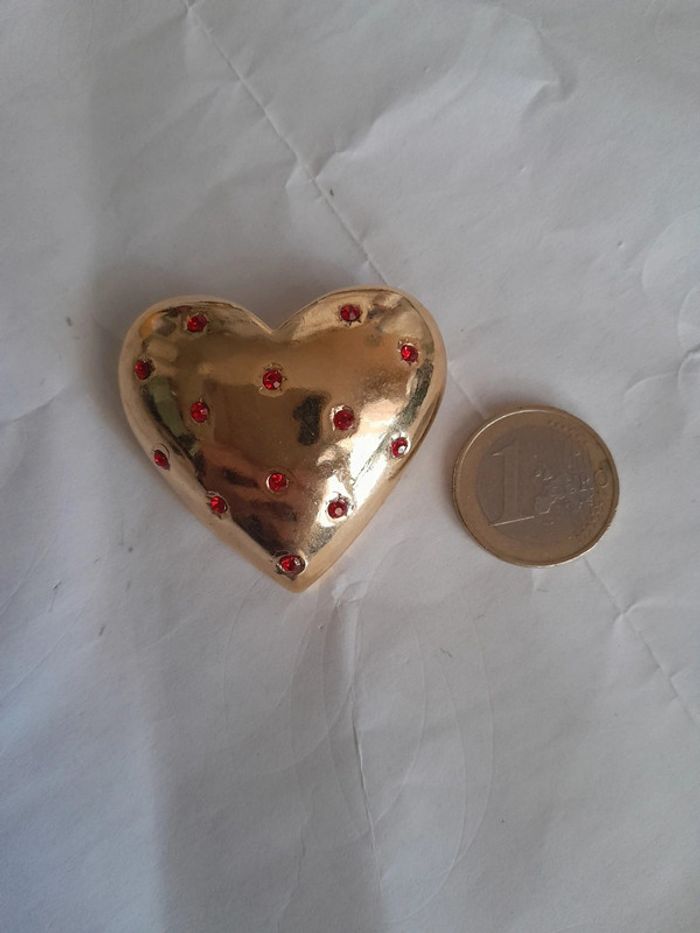 Magnifique broche vintage coeur