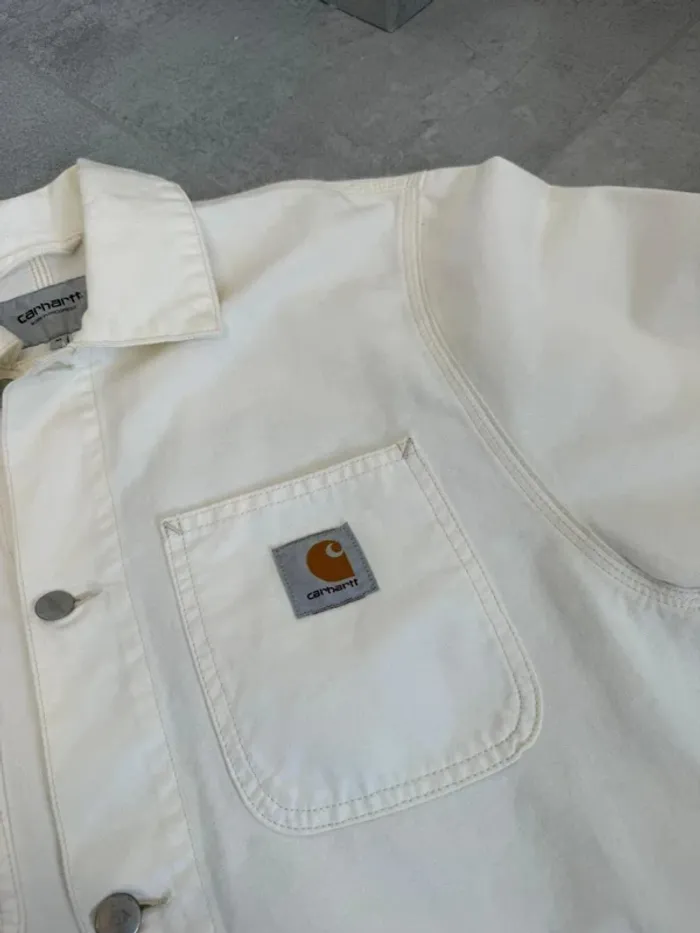 Veste Carhartt Michigan Coat blanche taille M super état - photo numéro 4